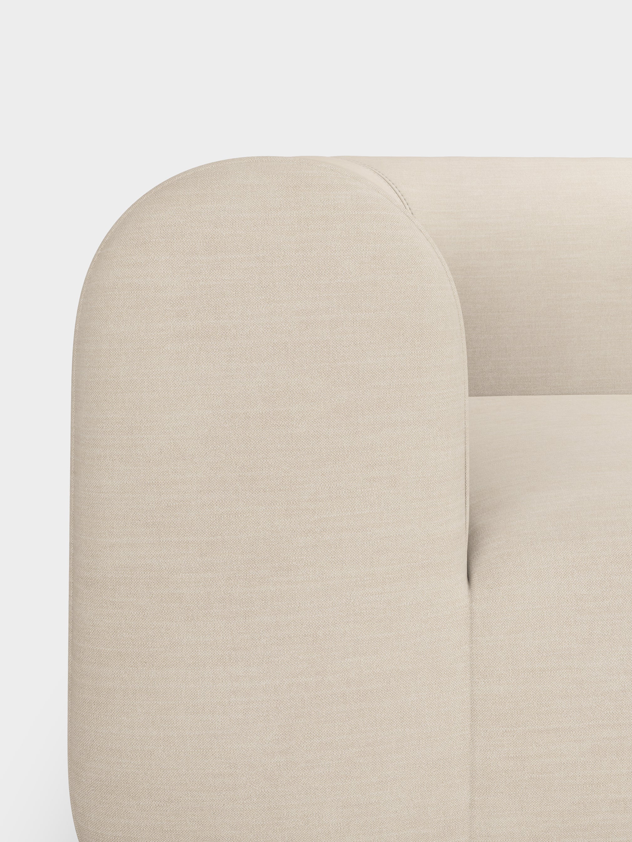 Plump 3-Seater Left Open Modular Sofa