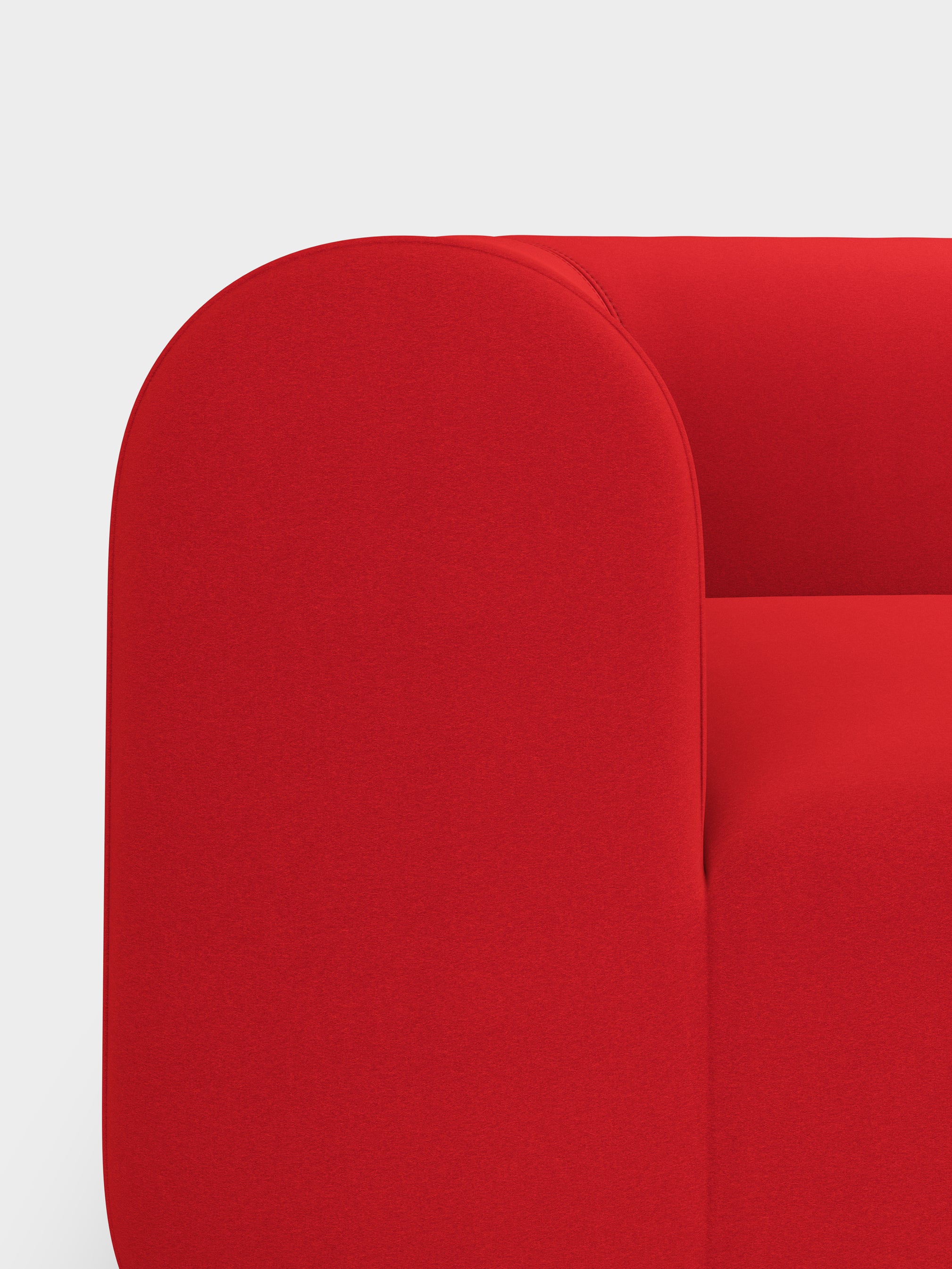 Plump 3-Seater Left Open Modular Sofa