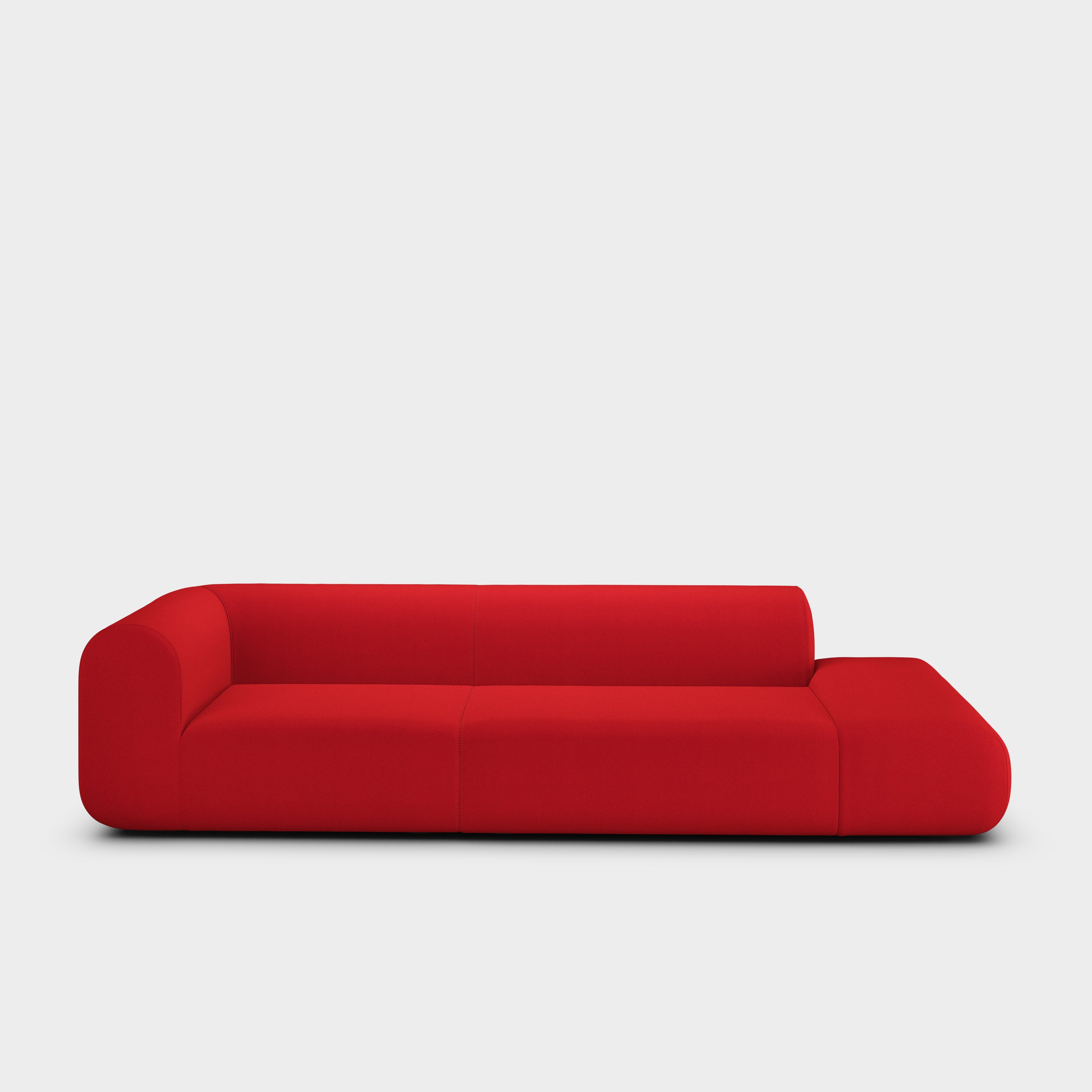 Plump 3-Seater Left Open Modular Sofa