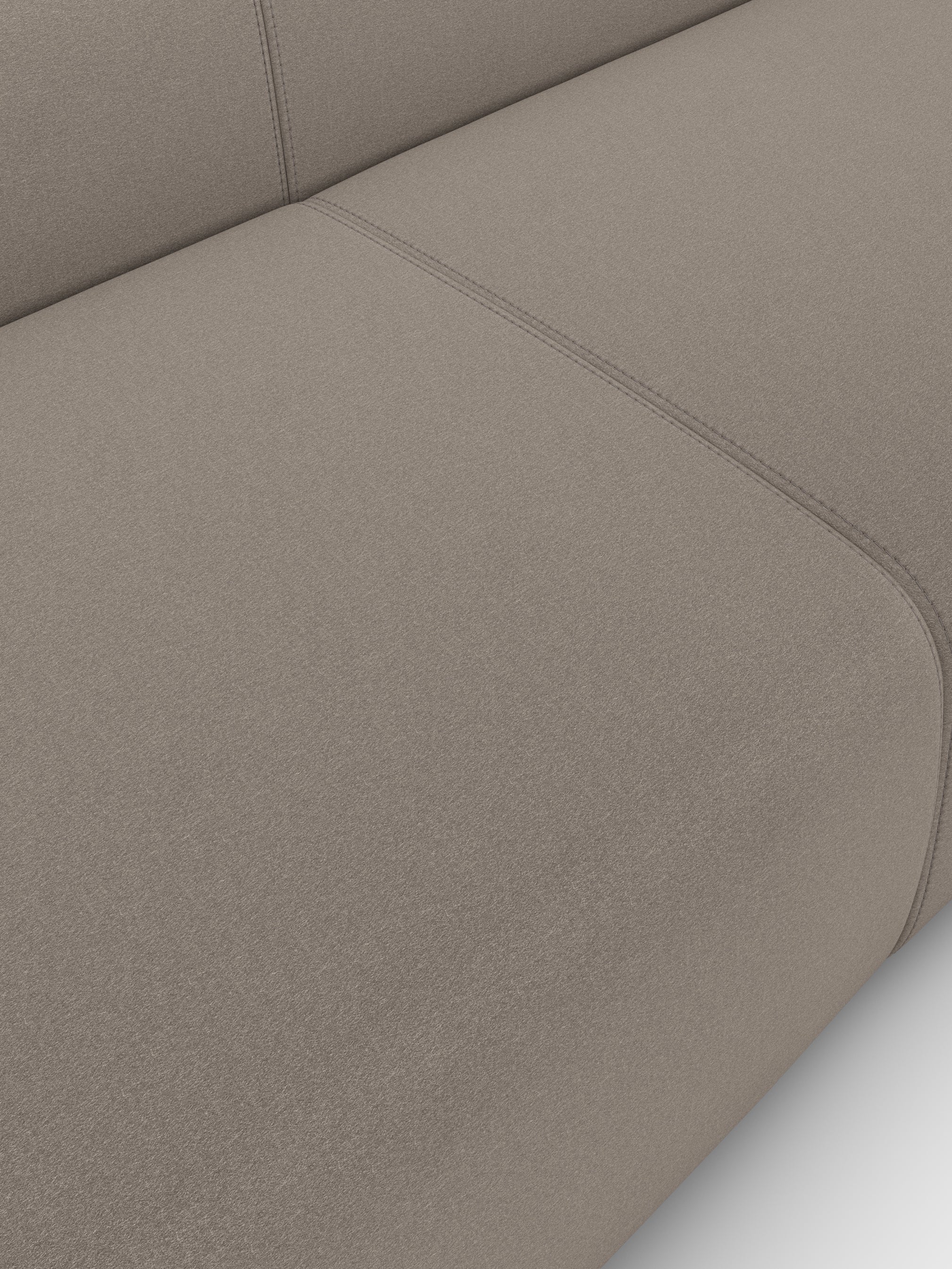 Plump 3-Seater Left Open Modular Sofa