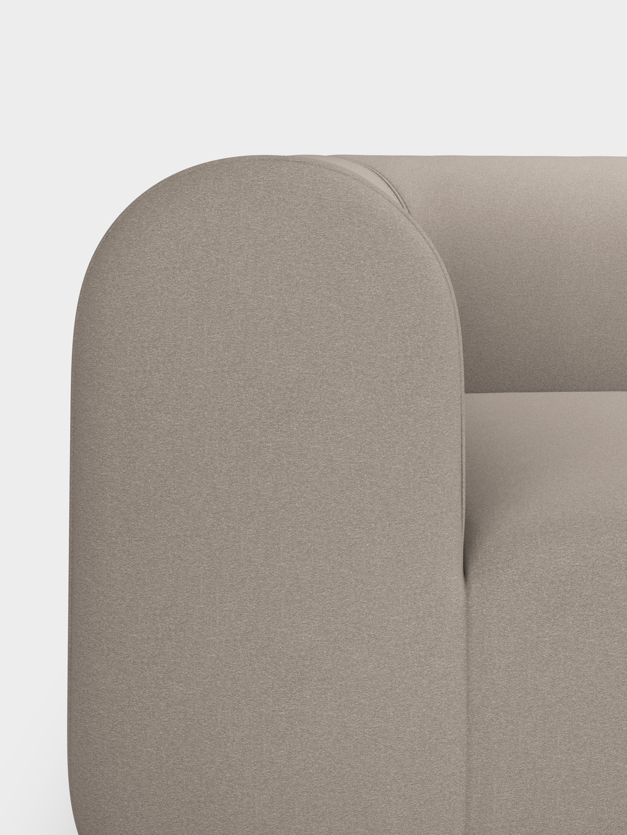 Plump 3-Seater Left Open Modular Sofa