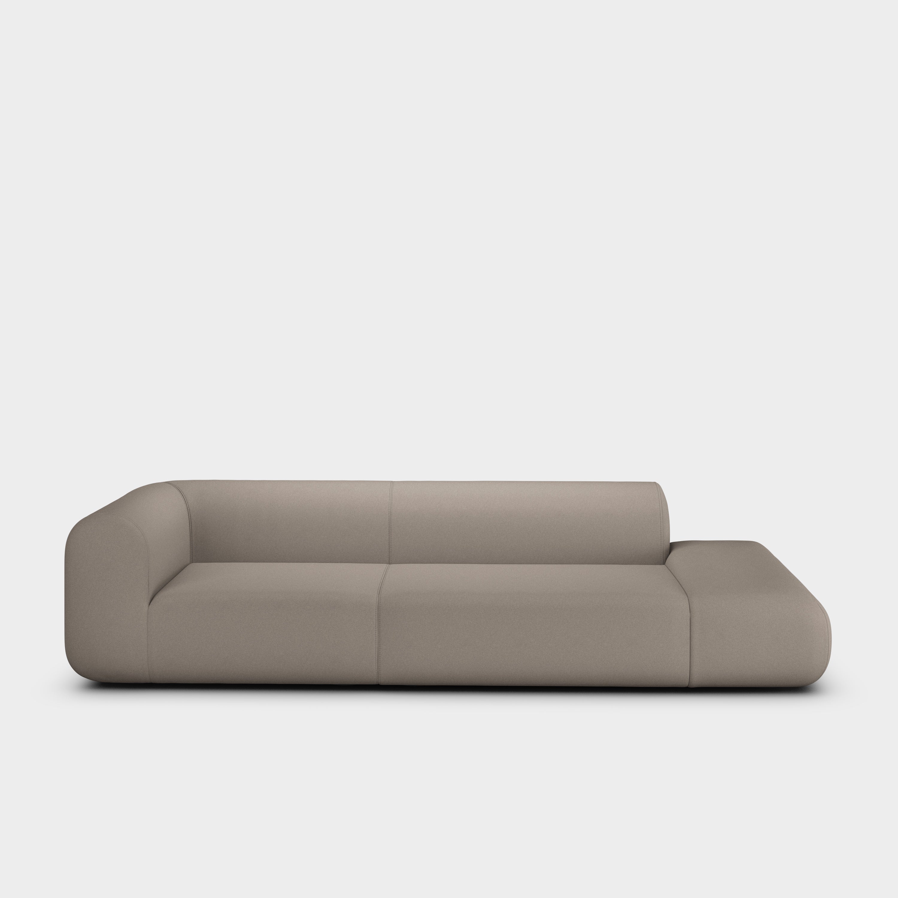 Plump 3-Seater Left Open Modular Sofa