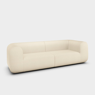 Bright White Kvadrat Hallingdal 65 Wool Blend / 3-Seater Modular Sofa / Kvadrat Hallingdal 65 - Bright White (0100)