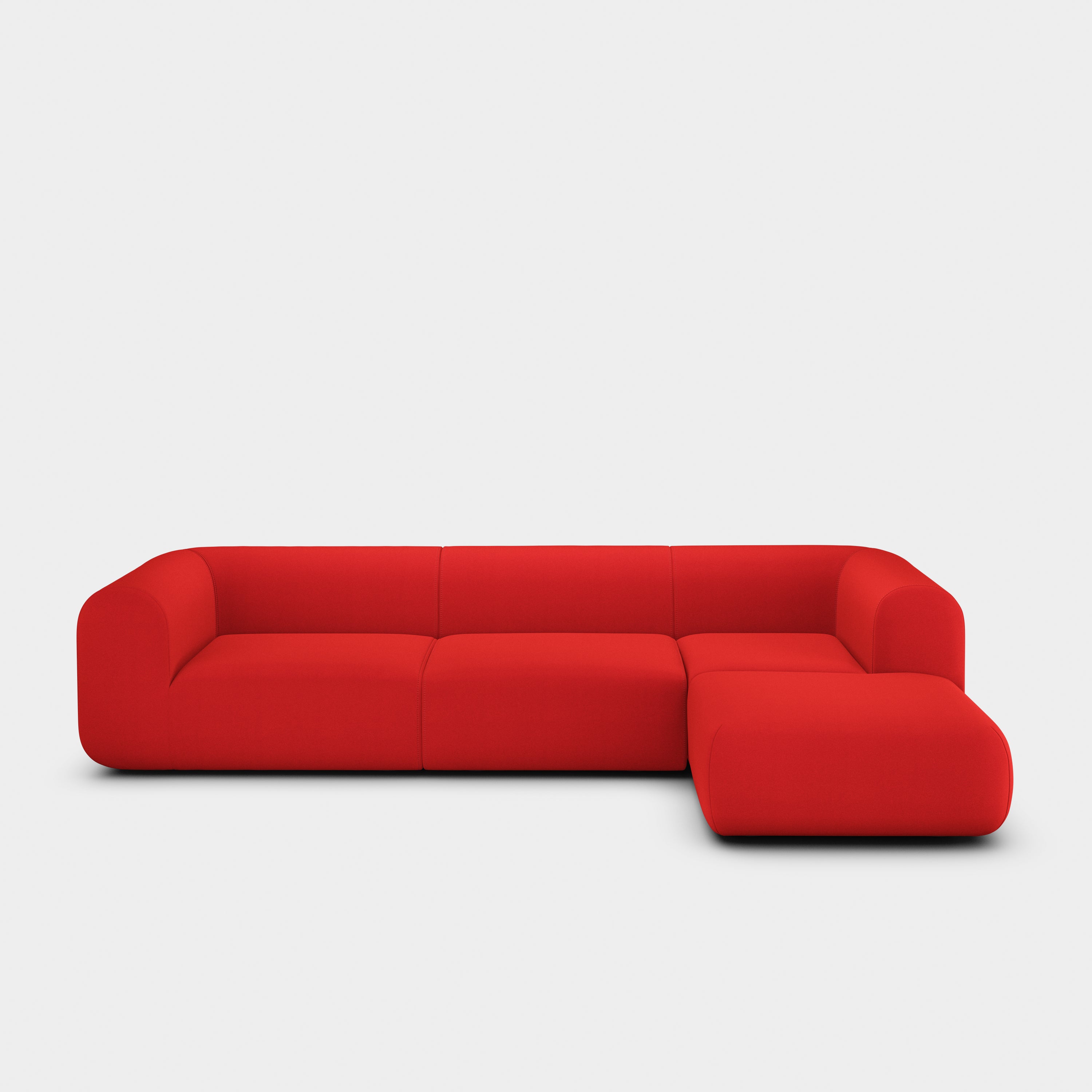 Plump 3-Seater Right Chaise Longue Modular Sofa