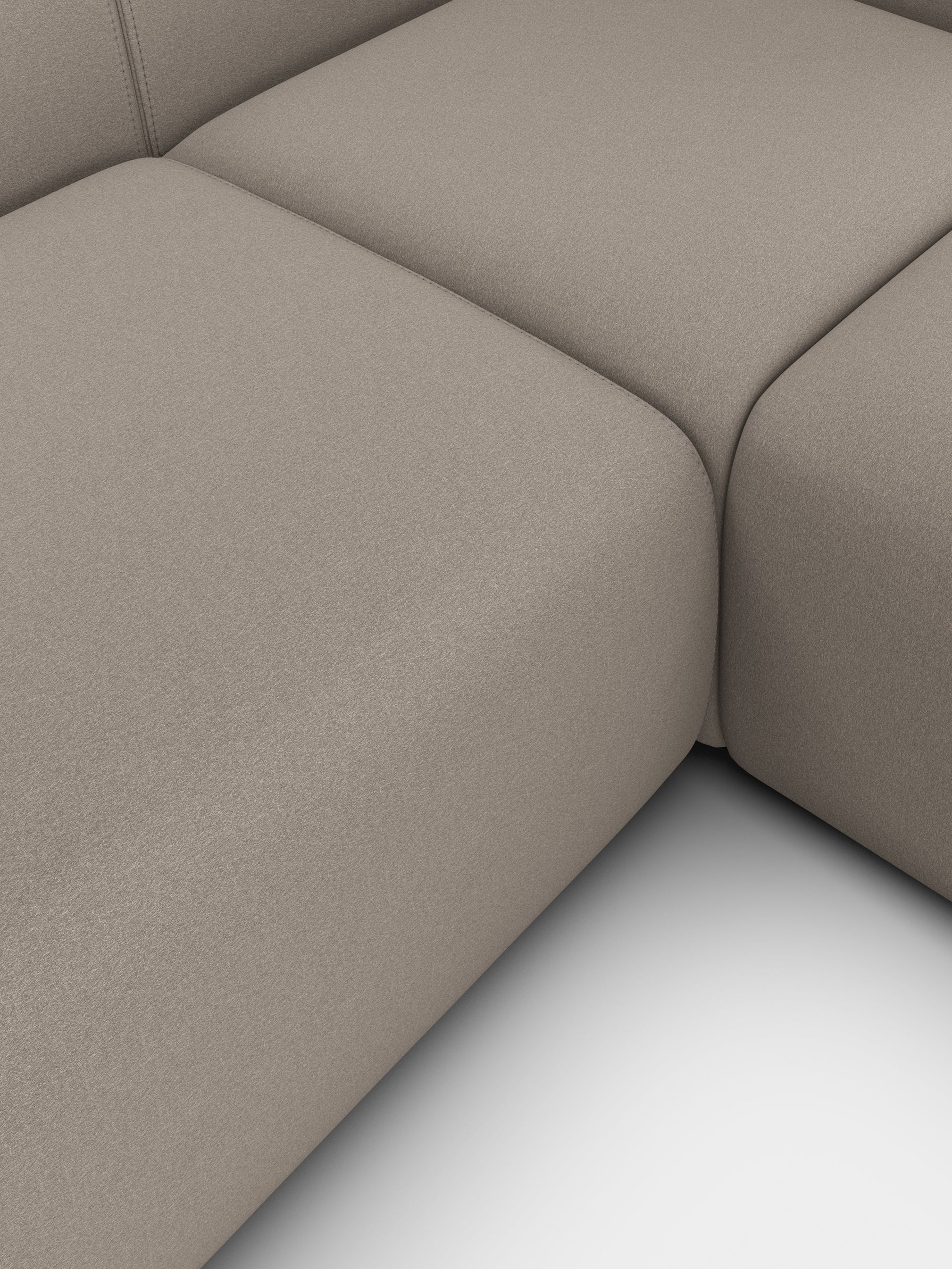 Plump 3-Seater Right Chaise Longue Modular Sofa