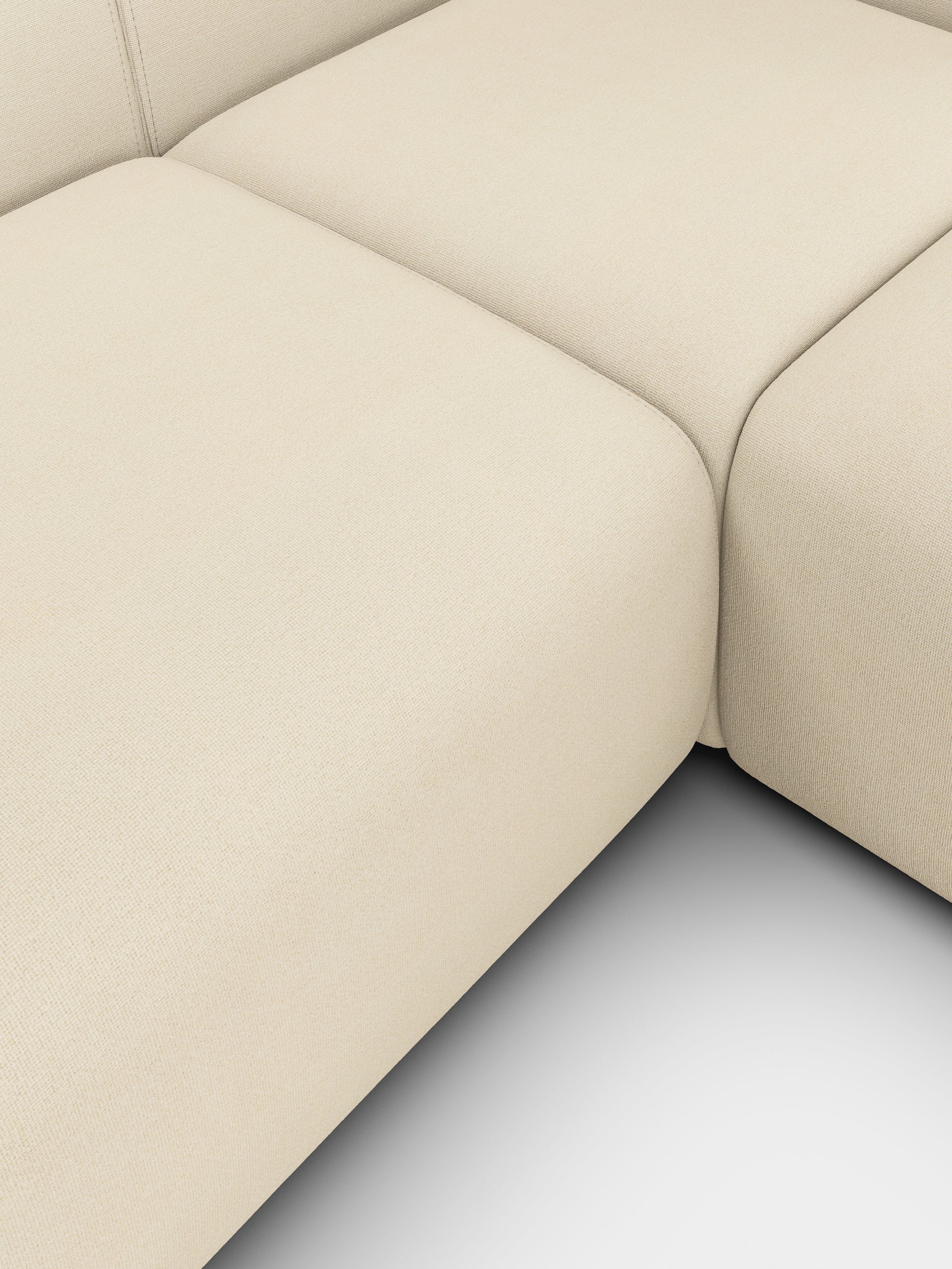Plump 3-Seater Right Chaise Longue Modular Sofa