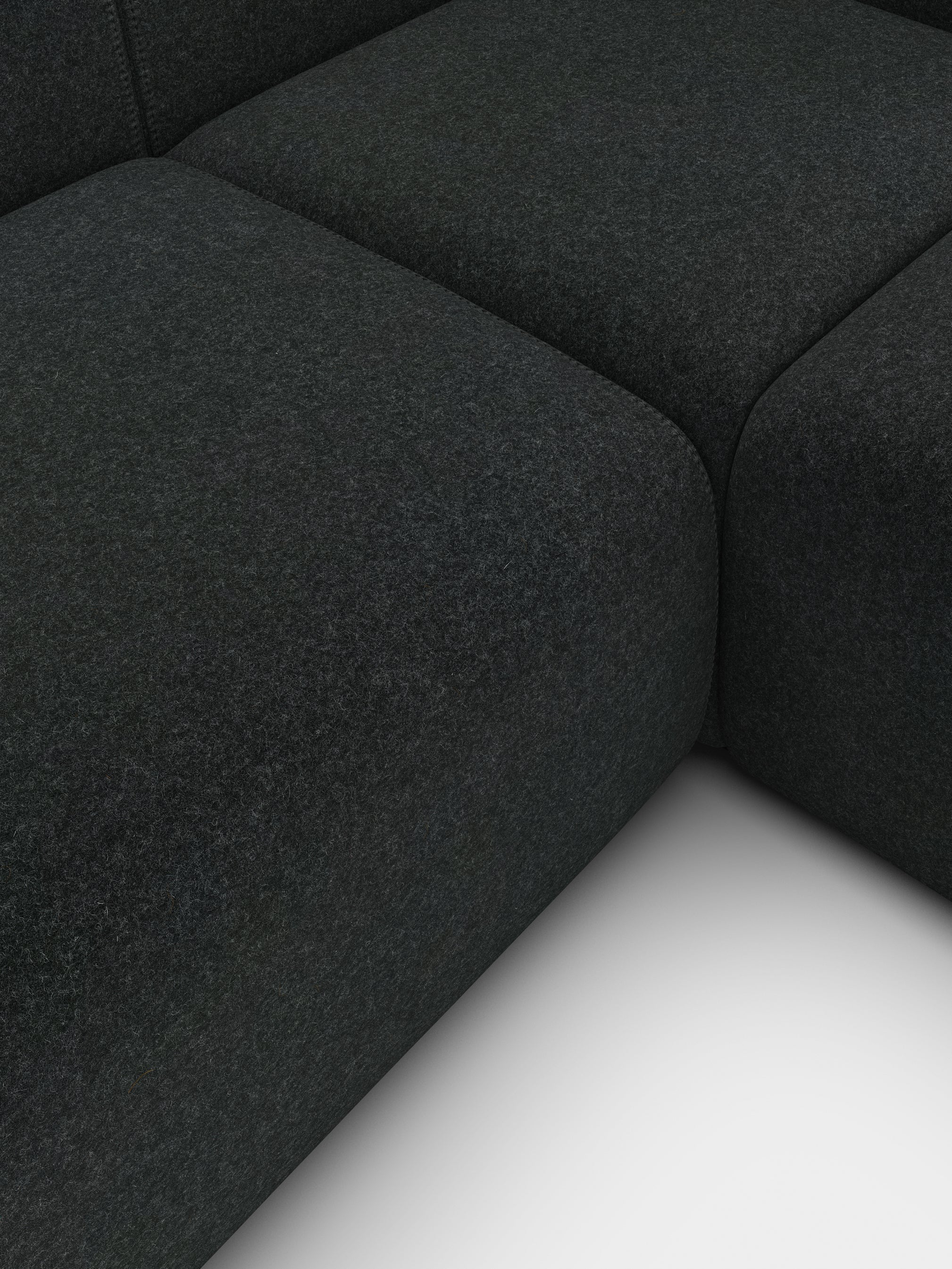 Plump 3-Seater Right Chaise Longue Modular Sofa