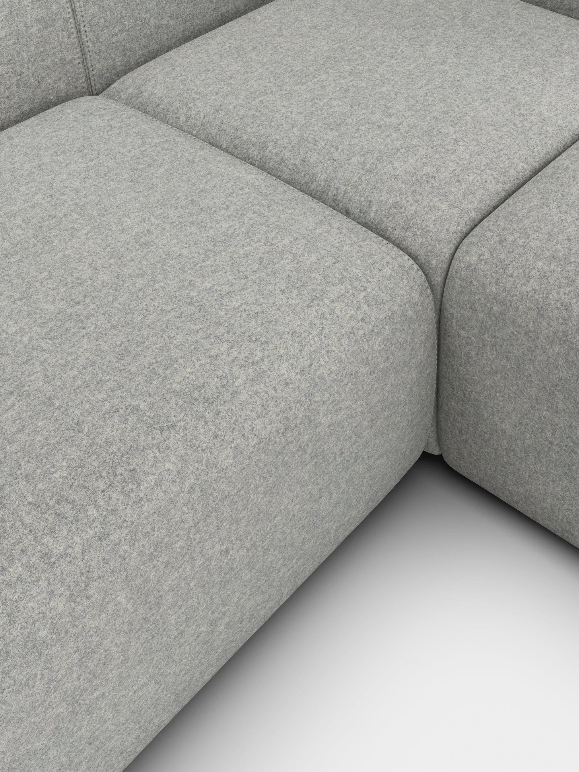 Plump 3-Seater Right Chaise Longue Modular Sofa