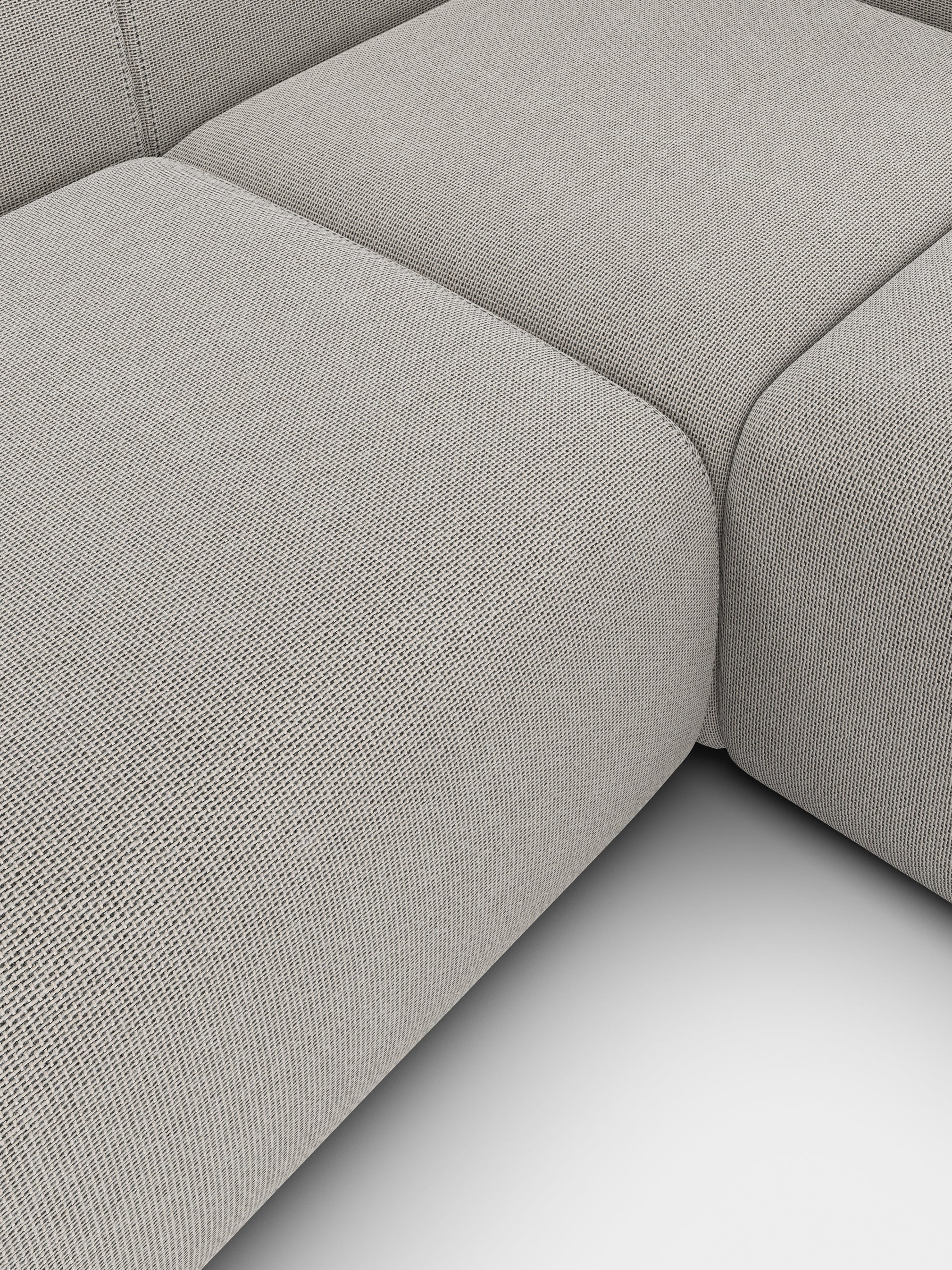Plump 3-Seater Right Chaise Longue Modular Sofa
