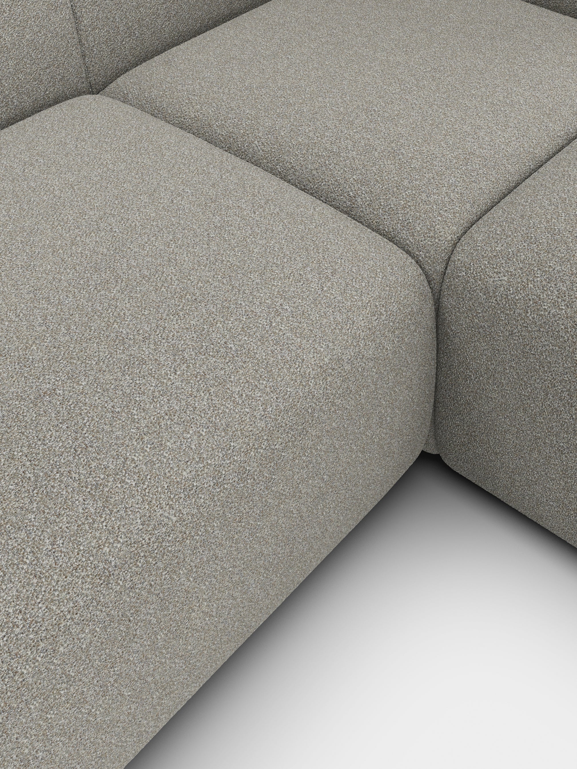 Plump 3-Seater Right Chaise Longue Modular Sofa
