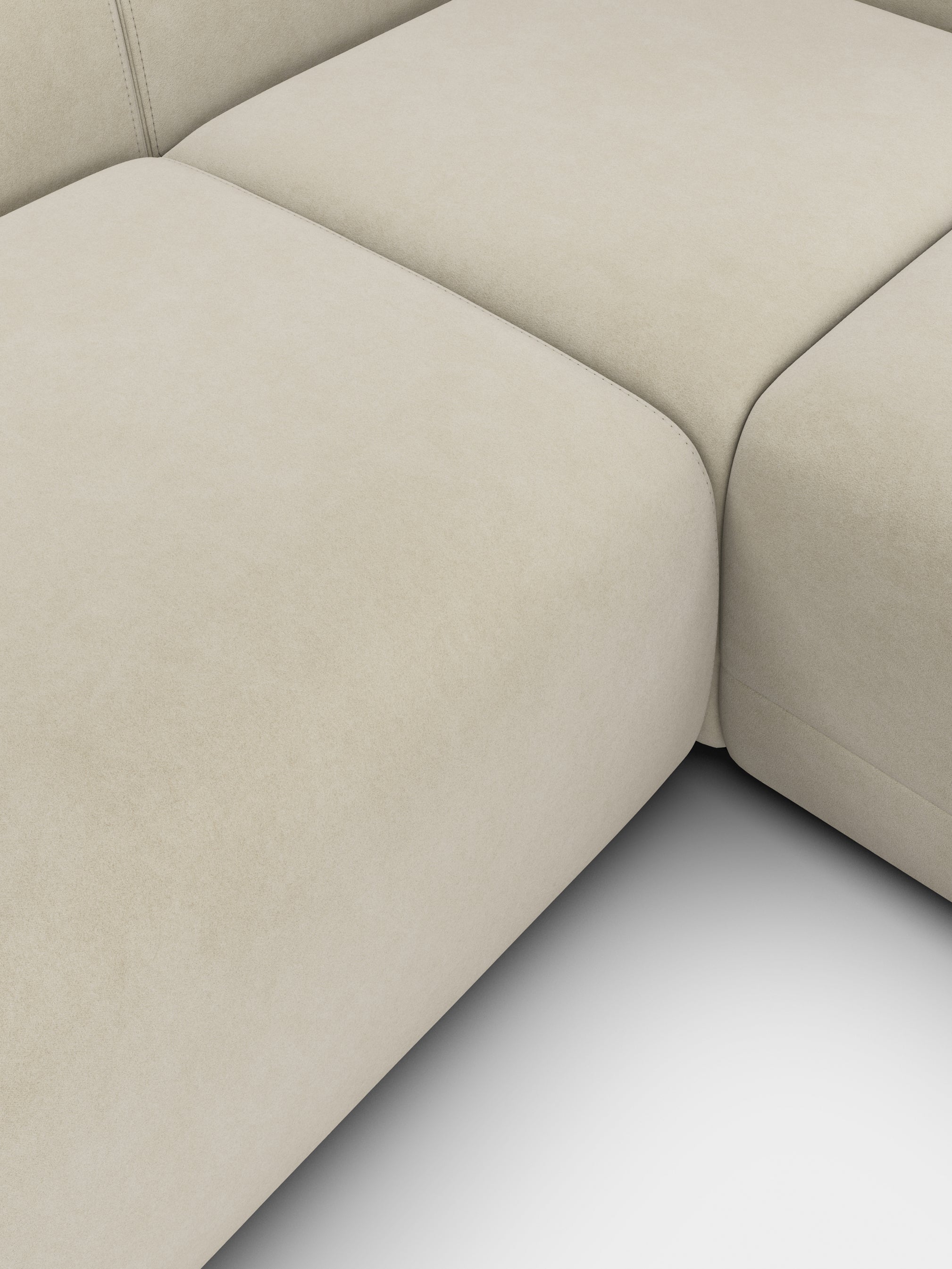 Plump 3-Seater Right Chaise Longue Modular Sofa