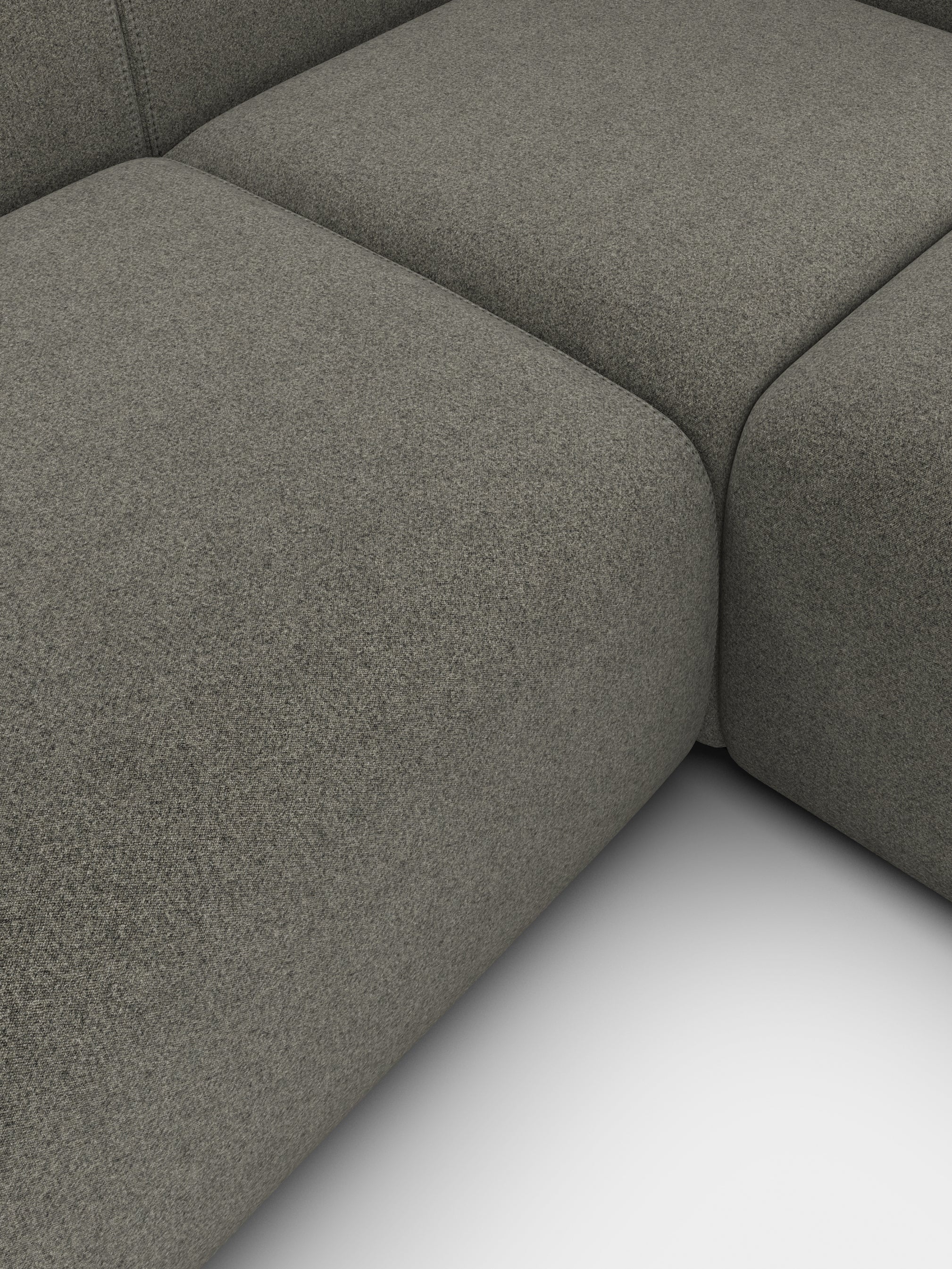Plump 3-Seater Right Chaise Longue Modular Sofa