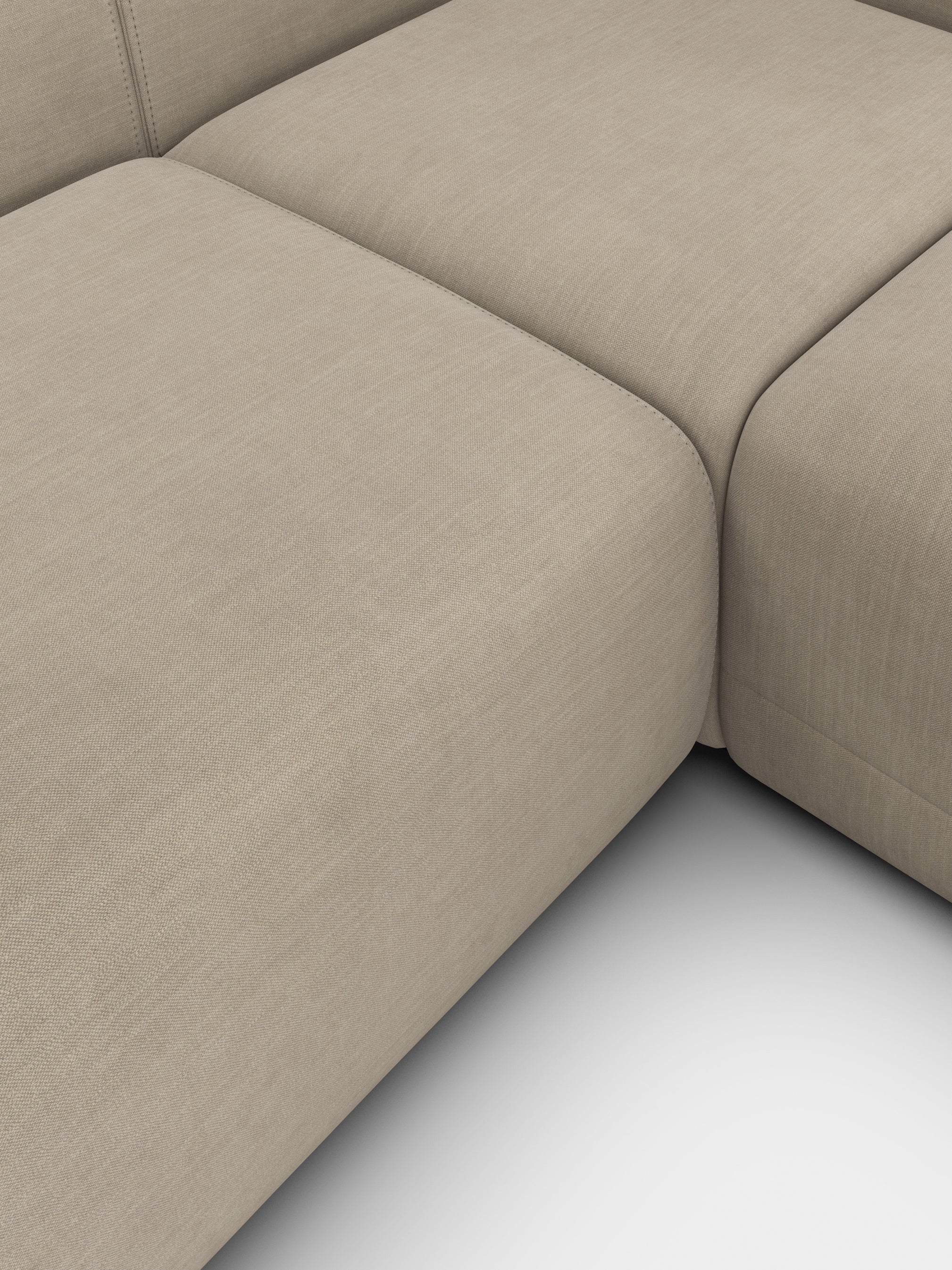 Plump 3-Seater Right Chaise Longue Modular Sofa