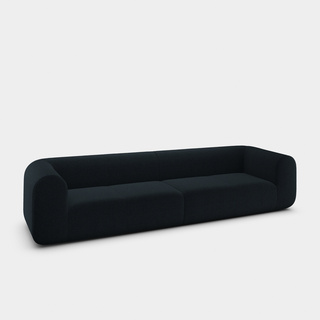 Navy Kvadrat Autumn / 4-Seater Modular Sofa / Kvadrat Autumn - Grey (0191)