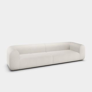 Coconut Linara Linen / 4-Seater Modular Sofa / Linara - Coconut (138)