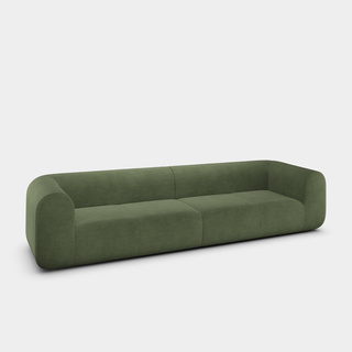 Tarragon Linara Linen / 4-Seater Modular Sofa / Linara - Tarragon (100)