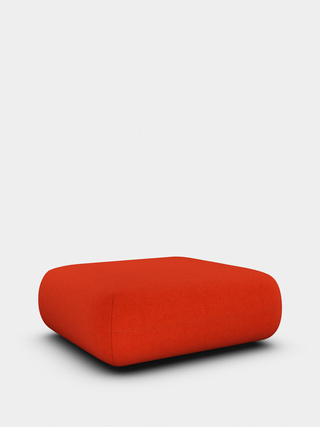 Orange Kvadrat Hallingdal 65 Wool Blend / Ottoman / Kvadrat Hallingdal 65 - Orange (0600)