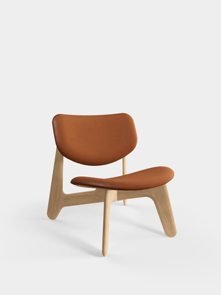 Natural Brushed Oak & Cognac Leather / Leather - Cognac