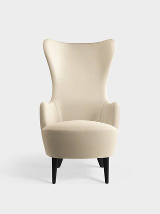 Bright White Kvadrat Hallingdal 65 Wool Blend / Chair / Kvadrat Hallingdal 65 - Bright White (0100)