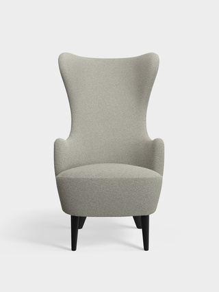 Grey White Kvadrat Elle Boucle / Chair / Kvadrat Elle - Grey White (0230)