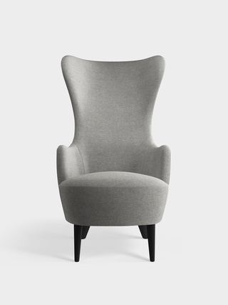 Light Grey Kvadrat Hallingdal 65 Wool Blend / Chair / Kvadrat Hallingdal 65 - Light Grey (0110)