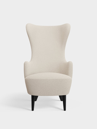Bright White Kvadrat Elle Boucle / Chair / Kvadrat Elle - Bright White (0200)