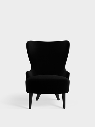 Black Kvadrat Hero 2 Wool / Micro Chair / Kvadrat Hero 2 - Black (0192)