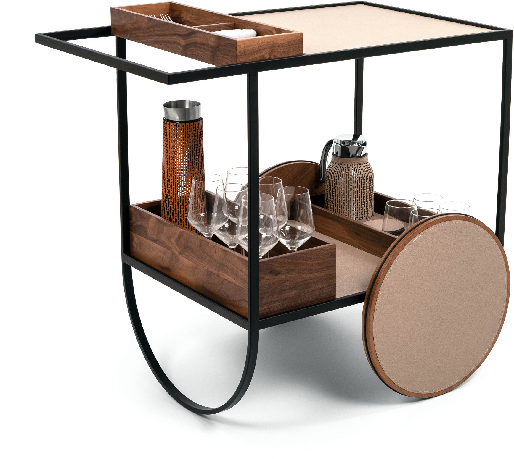 Magenta Serving Trolley