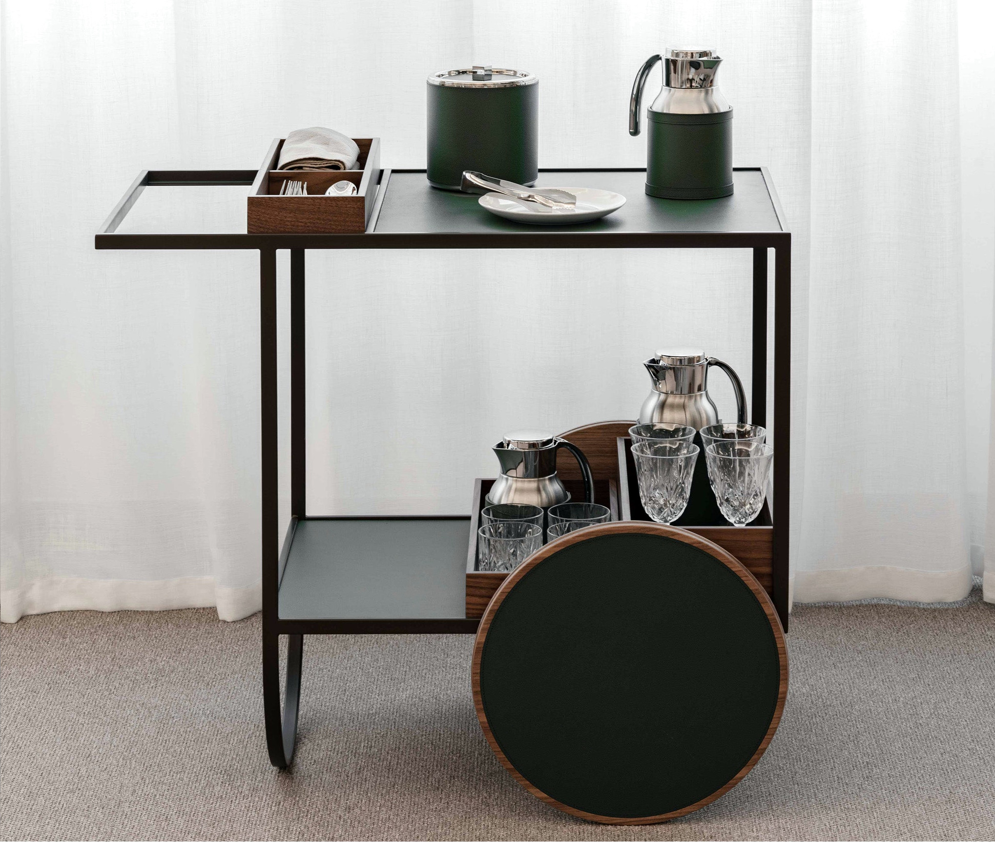Magenta Serving Trolley