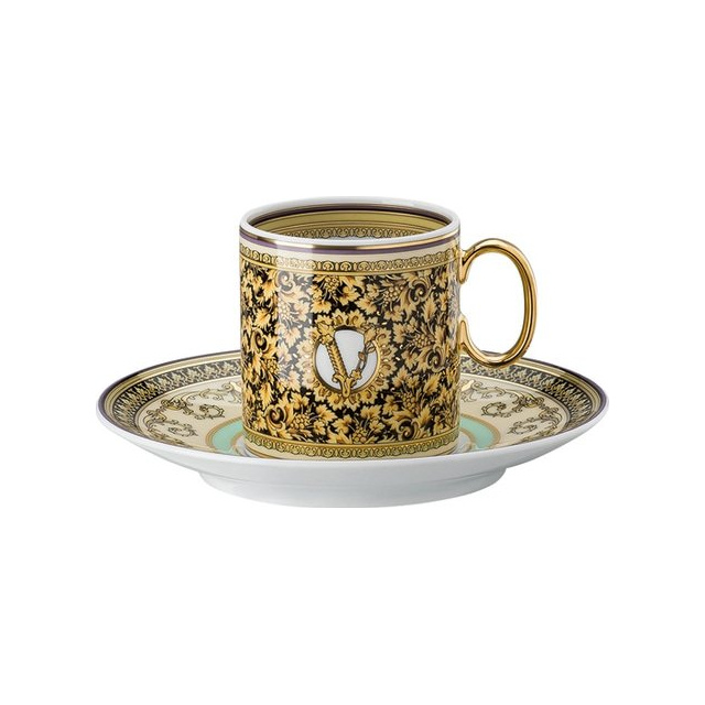 Versace Rosenthal Barocco Mosaic espresso cup & saucer