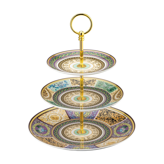 Трехъярусная этажерка Versace Rosenthal Barocco Mosaic
