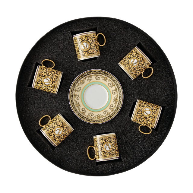 Versace Rosenthal Barocco Mosaic set of 6 espresso cups