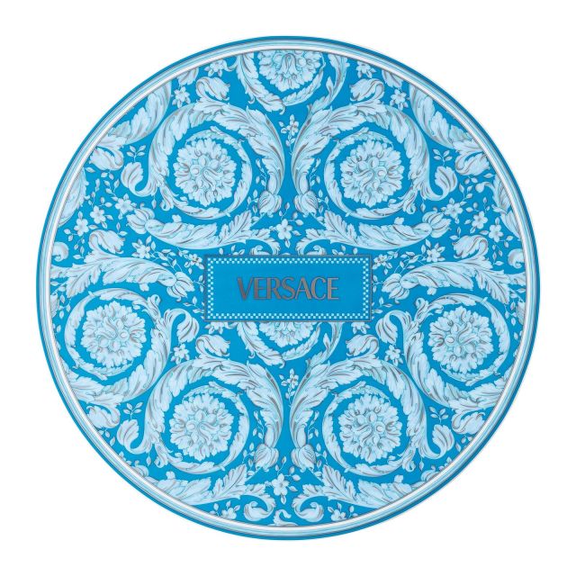 Versace Rosenthal Barocco Teal Service plate, 33 cm