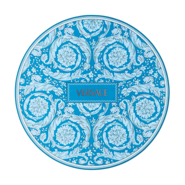 Versace Rosenthal Barocco Teal Service plate, 33 cm