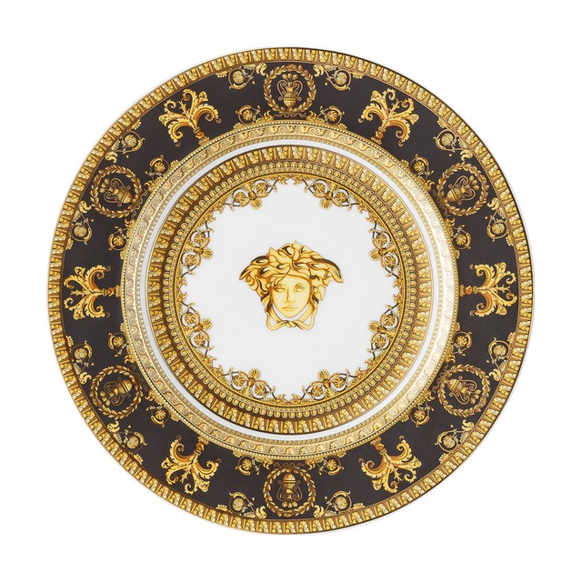 Versace Rosenthal I love Baroque Nero plate, 18 cm