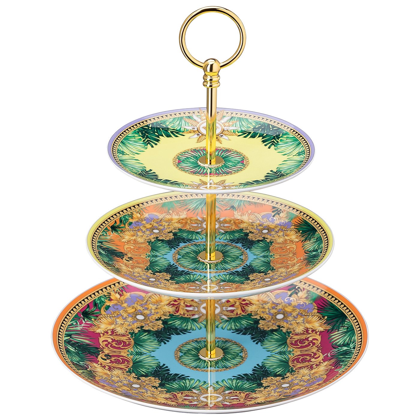 Versace Rosenthal Jungle Animalier etagere 3 tiers