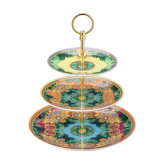 Versace Rosenthal Jungle Animalier etagere 3 tiers