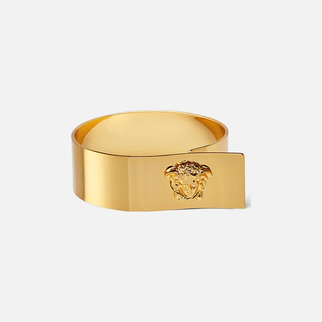 Gold Metal Medusa Napkin Ring