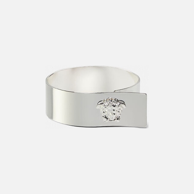 Medusa Napkin Ring 4-Set, Silver Gorgon