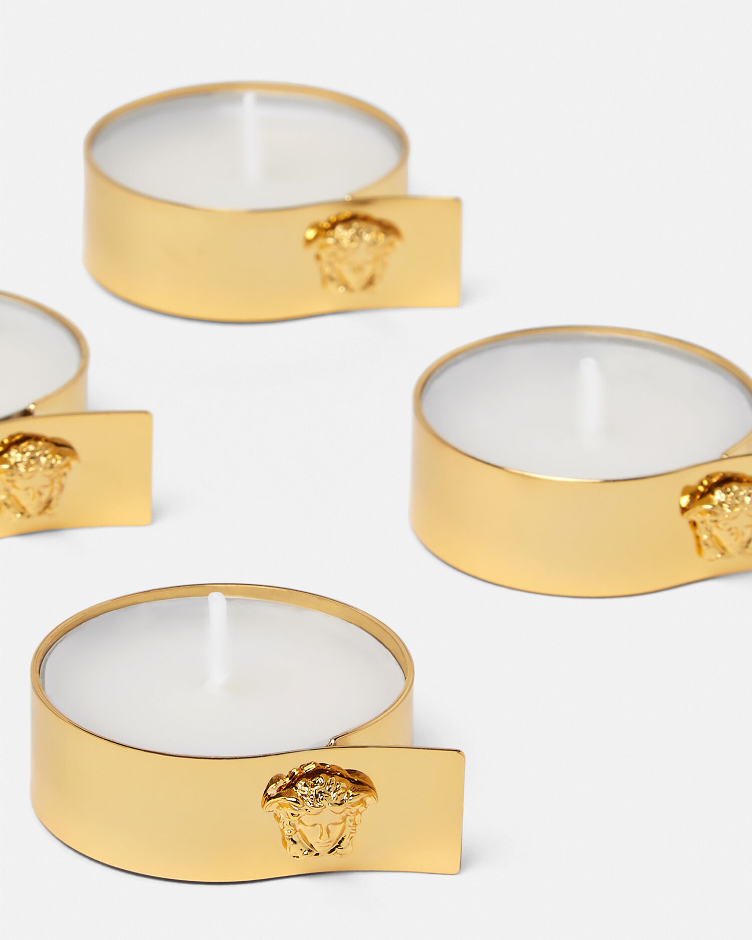 Medusa Gold Tea Light Holder 4-Set
