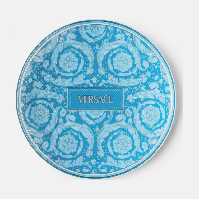 Barocco Teal Plate 17 cm