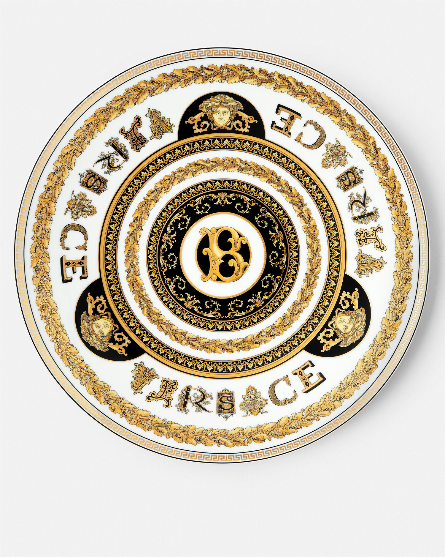 Фарфоровая сервировочная тарелка Virtus Alphabet B, 33 см