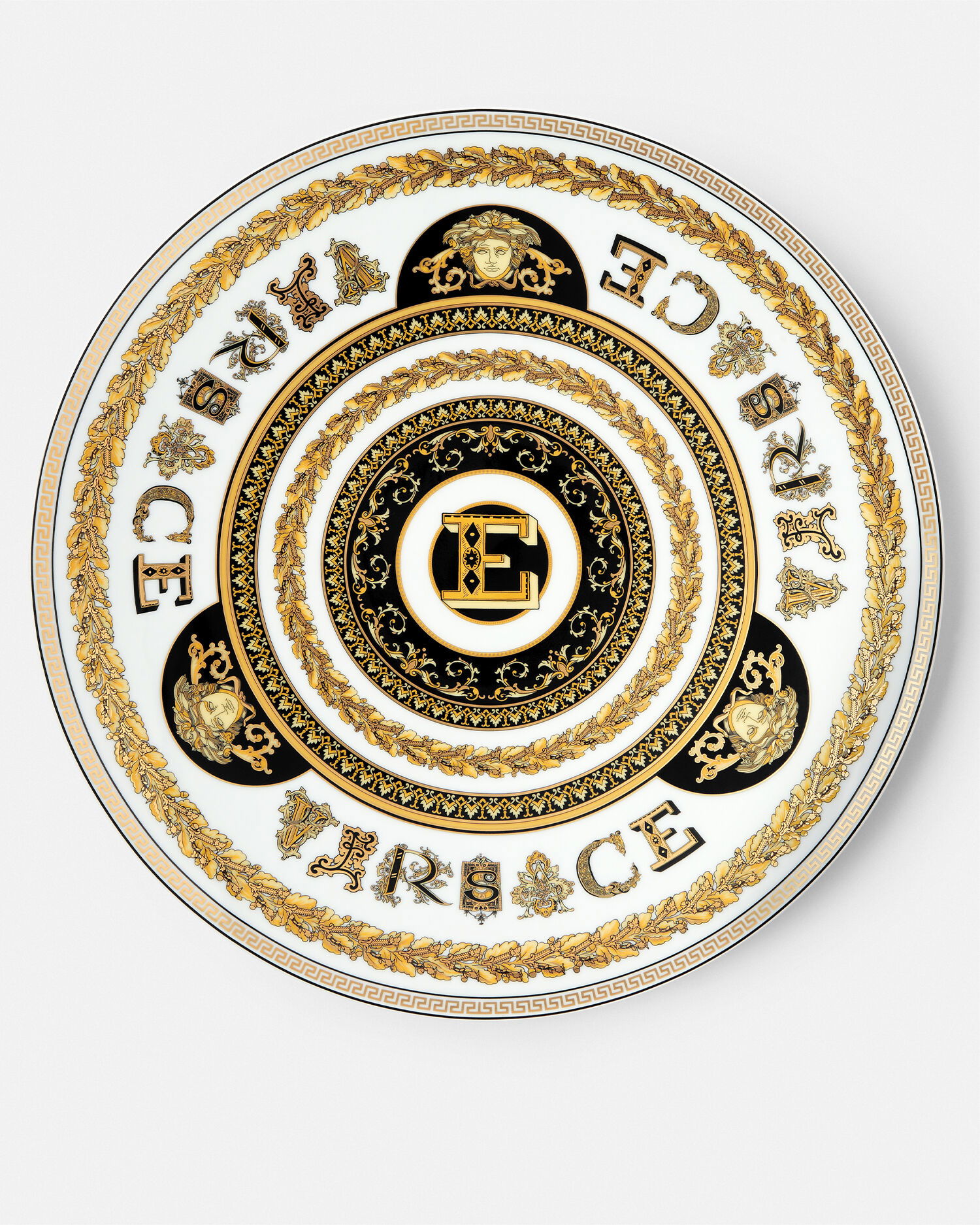 Сервировочная тарелка Virtus Alphabet с буквой 'E', 33 см