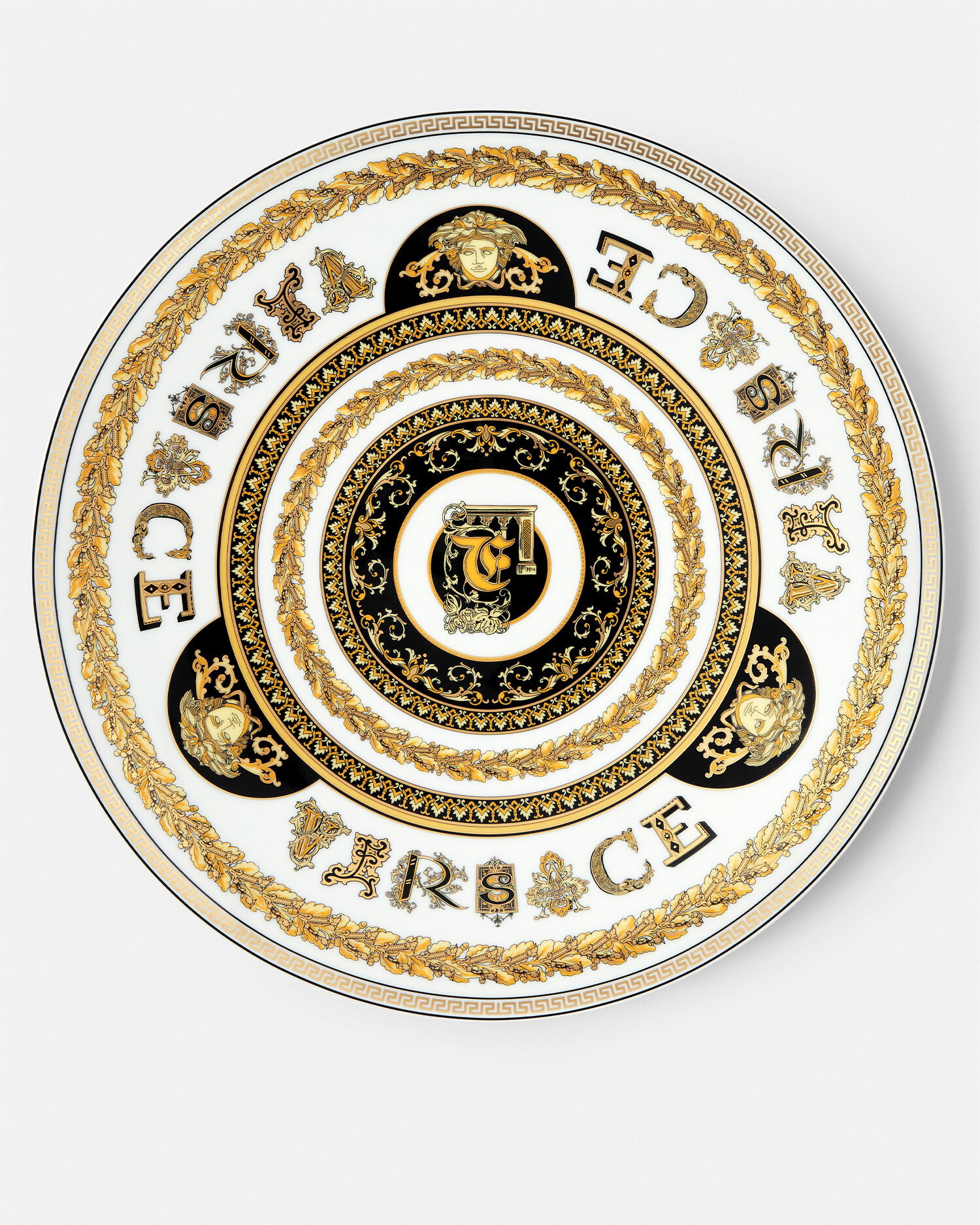 Сервировочная тарелка Virtus Alphabet "F", фарфор, 33 см