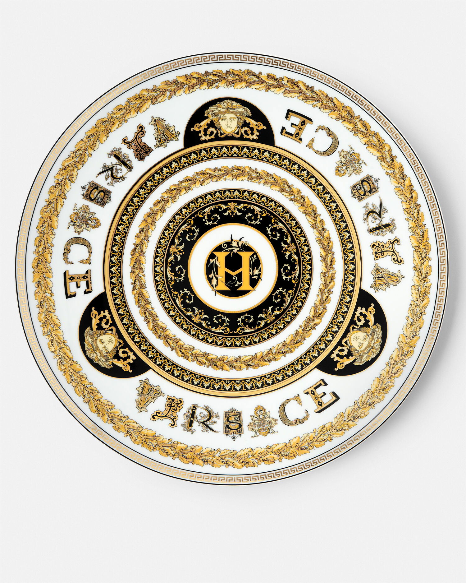 Подстановочная тарелка Virtus Alphabet H, Фарфор, 33 см