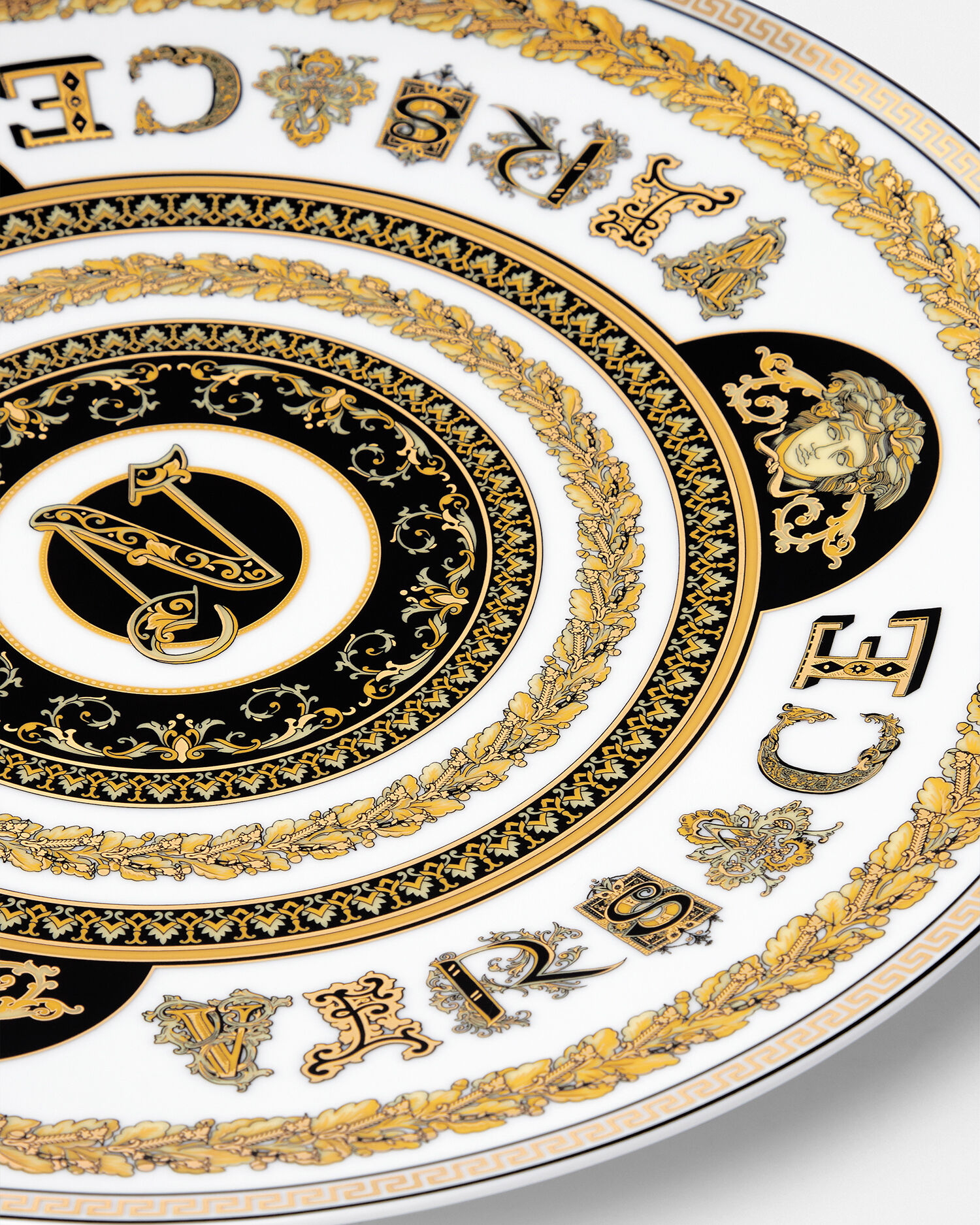 Virtus Alphabet N Charger Plate 33 cm