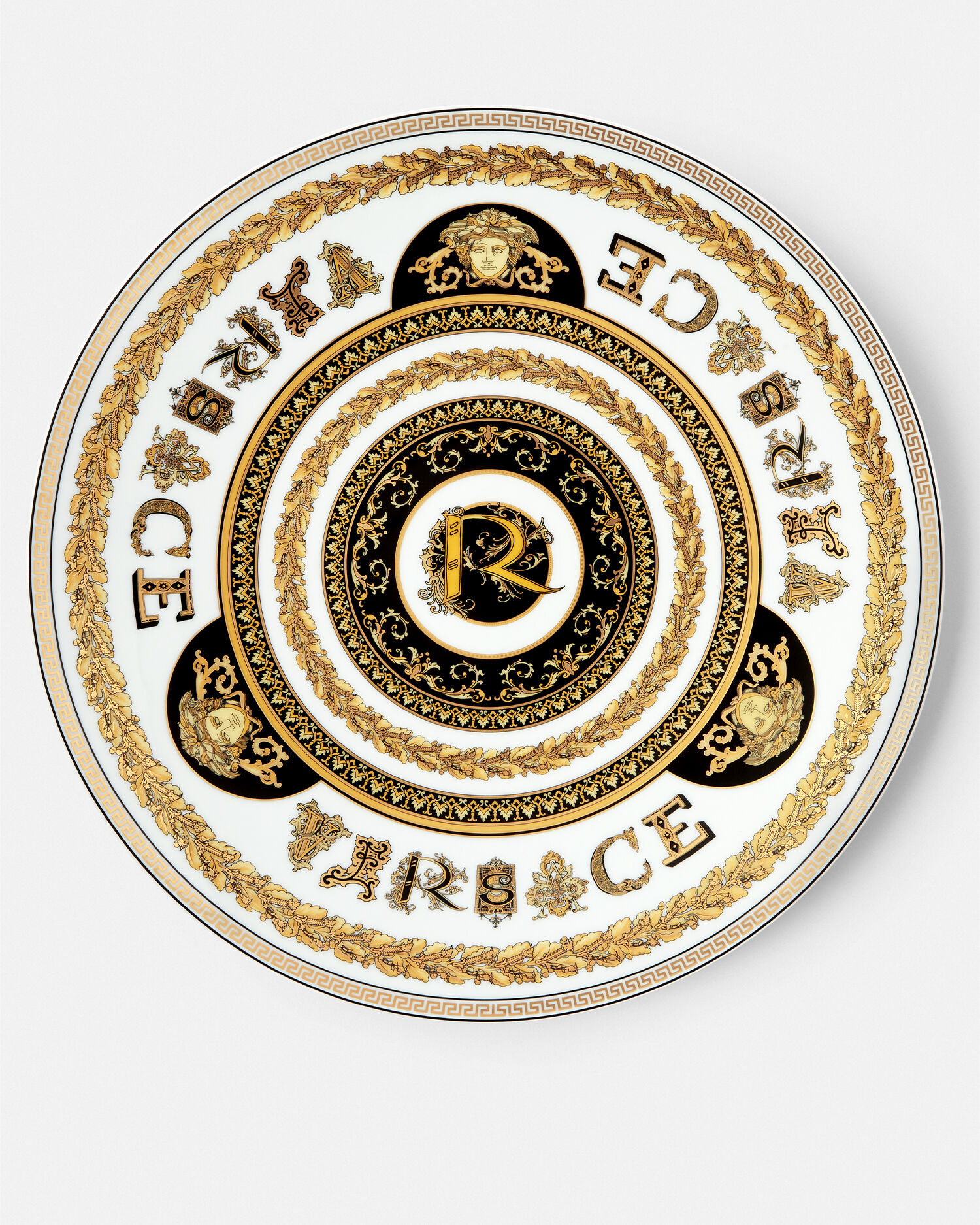 Virtus Alphabet R Charger Plate 33 cm