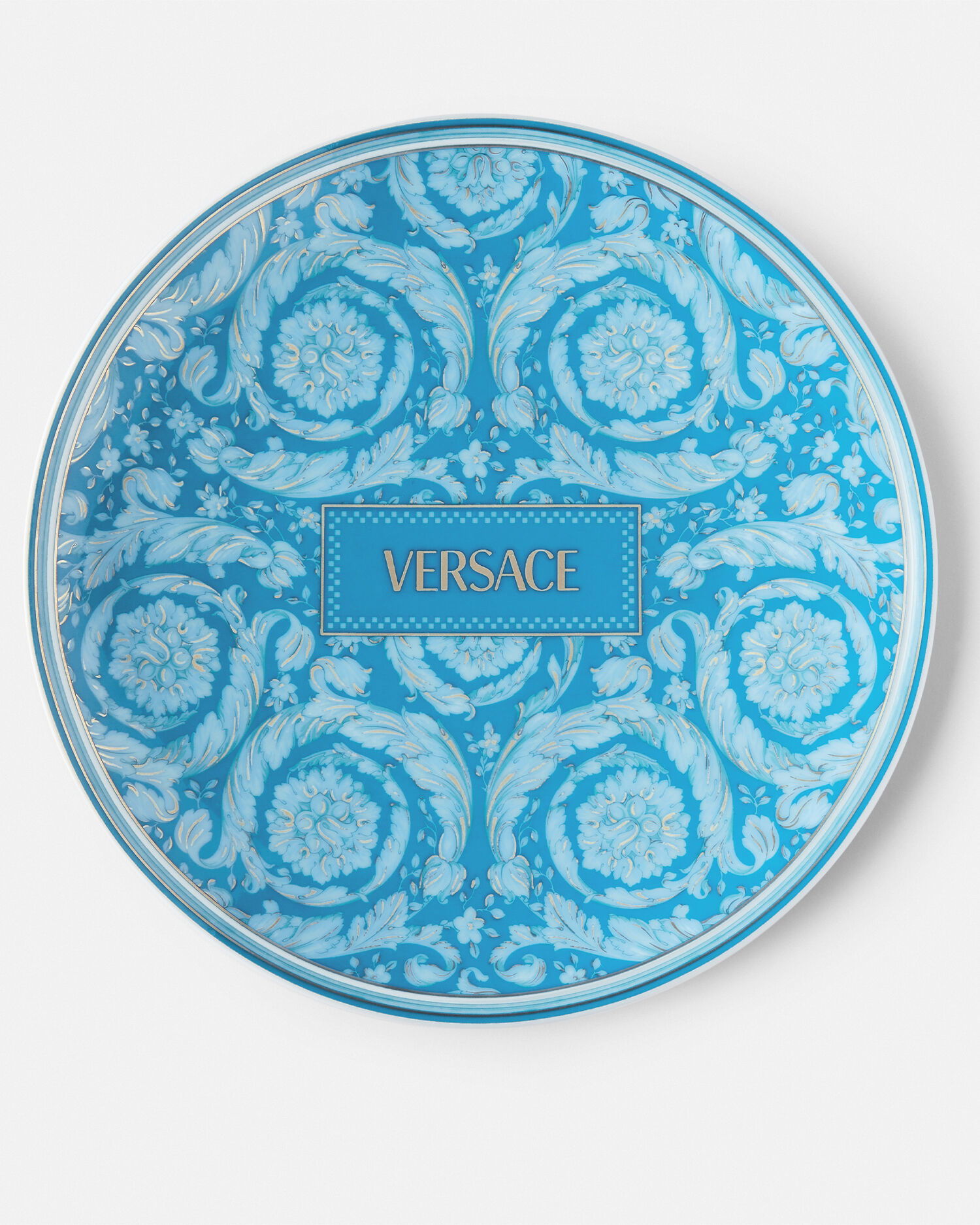 Сервировочная тарелка Barocco Teal 33 см
