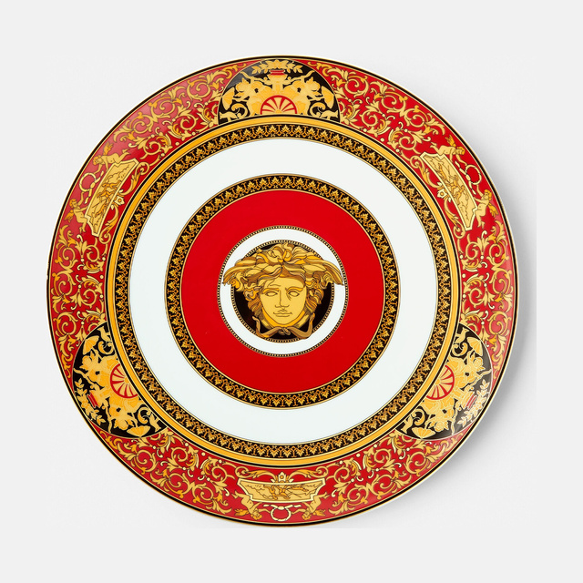 Medusa Red Charger Plate 33 cm