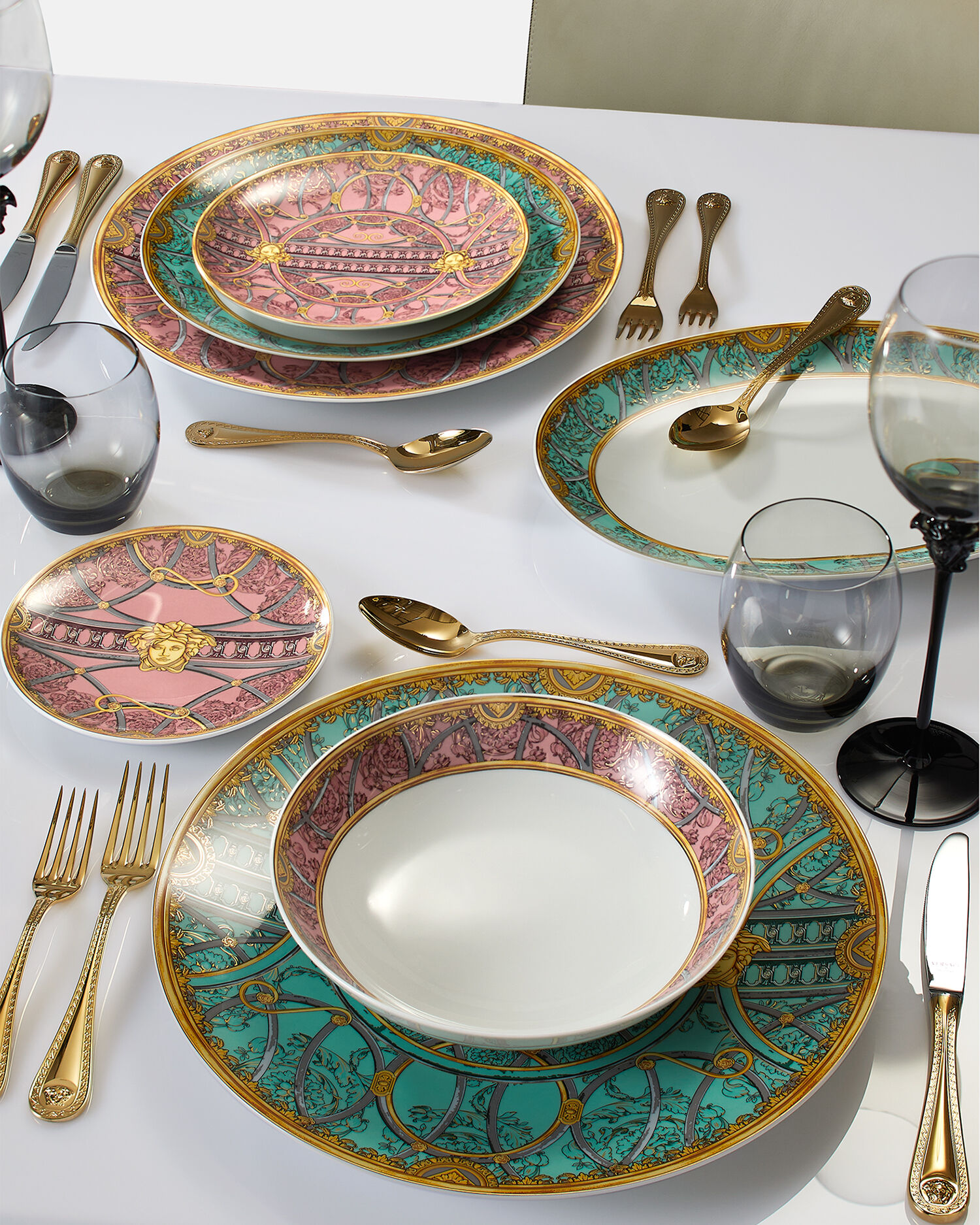 Scala del Palazzo Rosa Soup Plate 22 cm